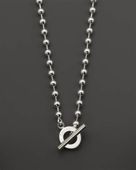 gucci boule sterling silver &|Gucci necklaces for women silver.